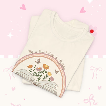 Floral Storybook Tee — 'The World is Full of Magic' Graphic T-Shirt