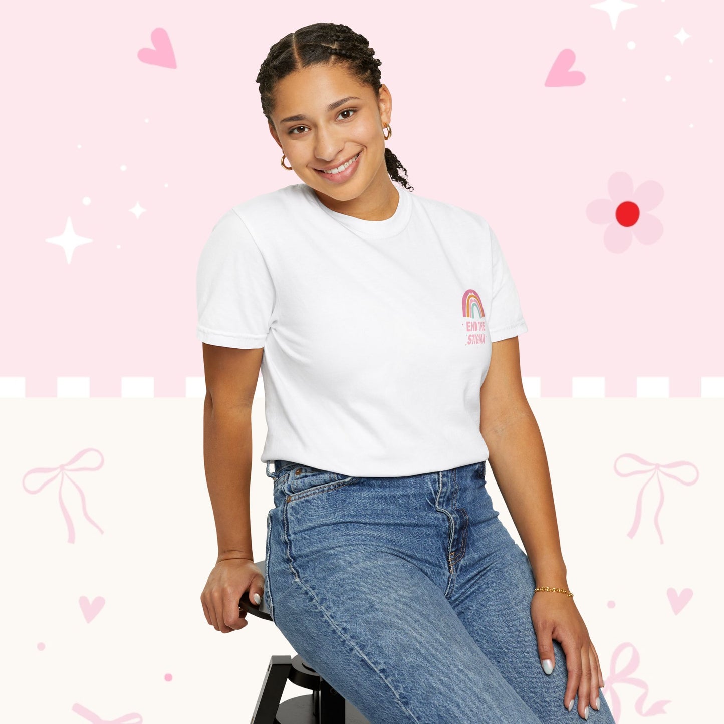 Mental Health Matters T-Shirt — Pastel Positive Message Tee