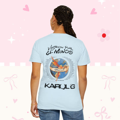 Vintage Tour T-Shirt — KG "Viajando por el Mundo" Graphic Tee