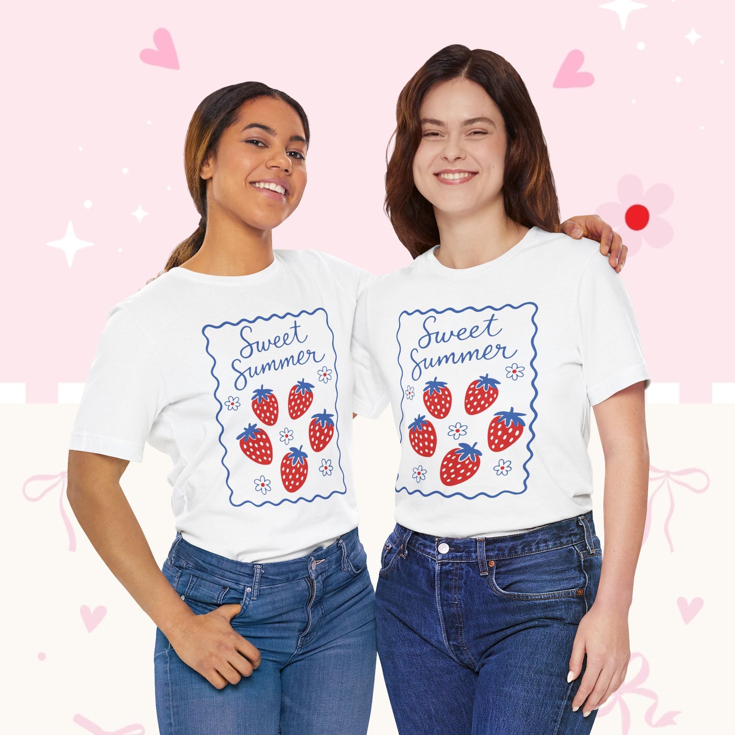 Sweet Summer Strawberry Tee — Cute Fruit Graphic Shirt
