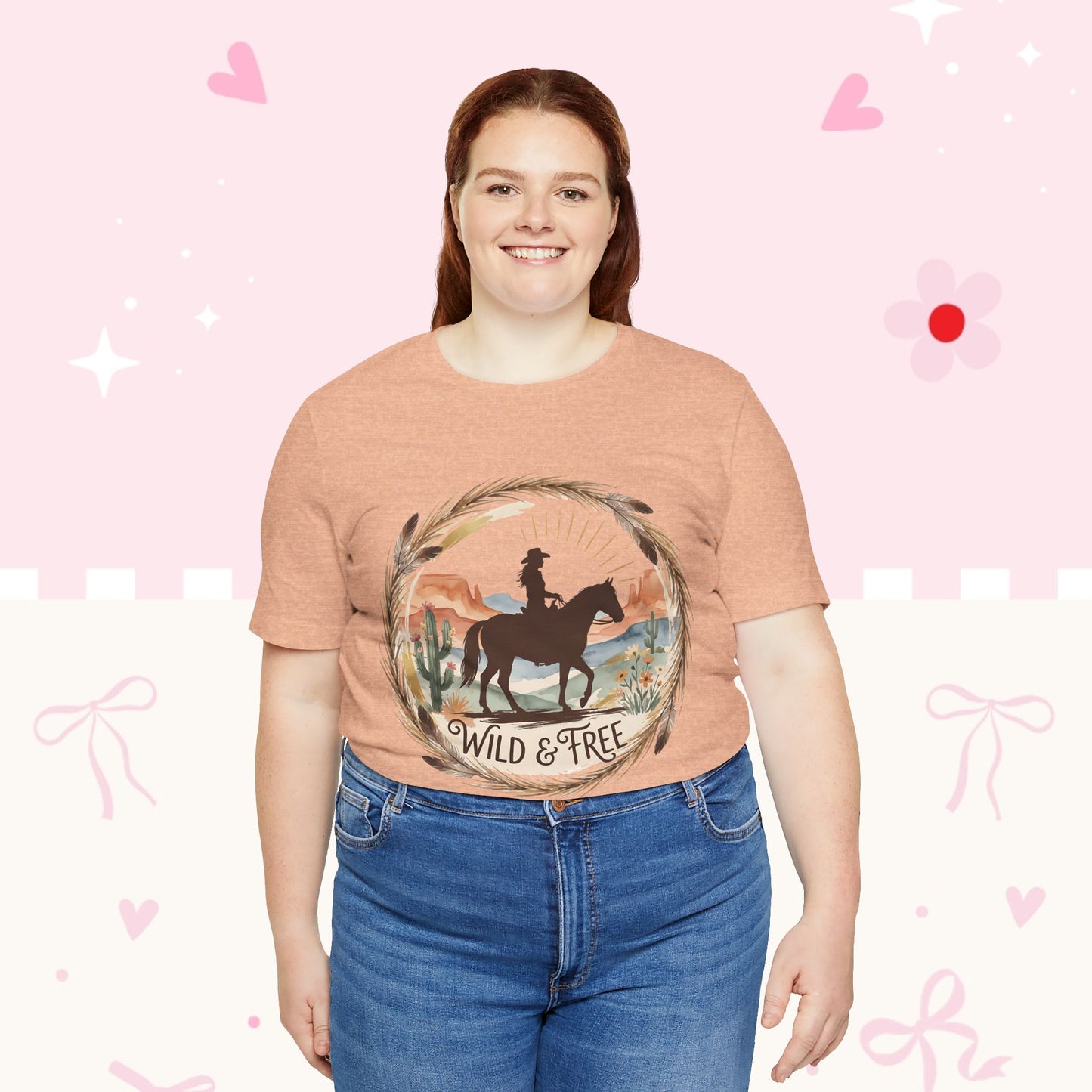 Wild & Free Cowboy T-Shirt — Western Horse Graphic Tee