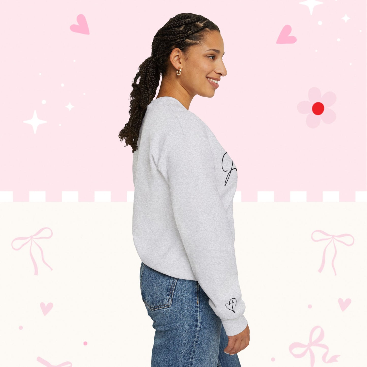 Love Like Jesus Crewneck Sweatshirt — Christian Faith Pullover Embroidery