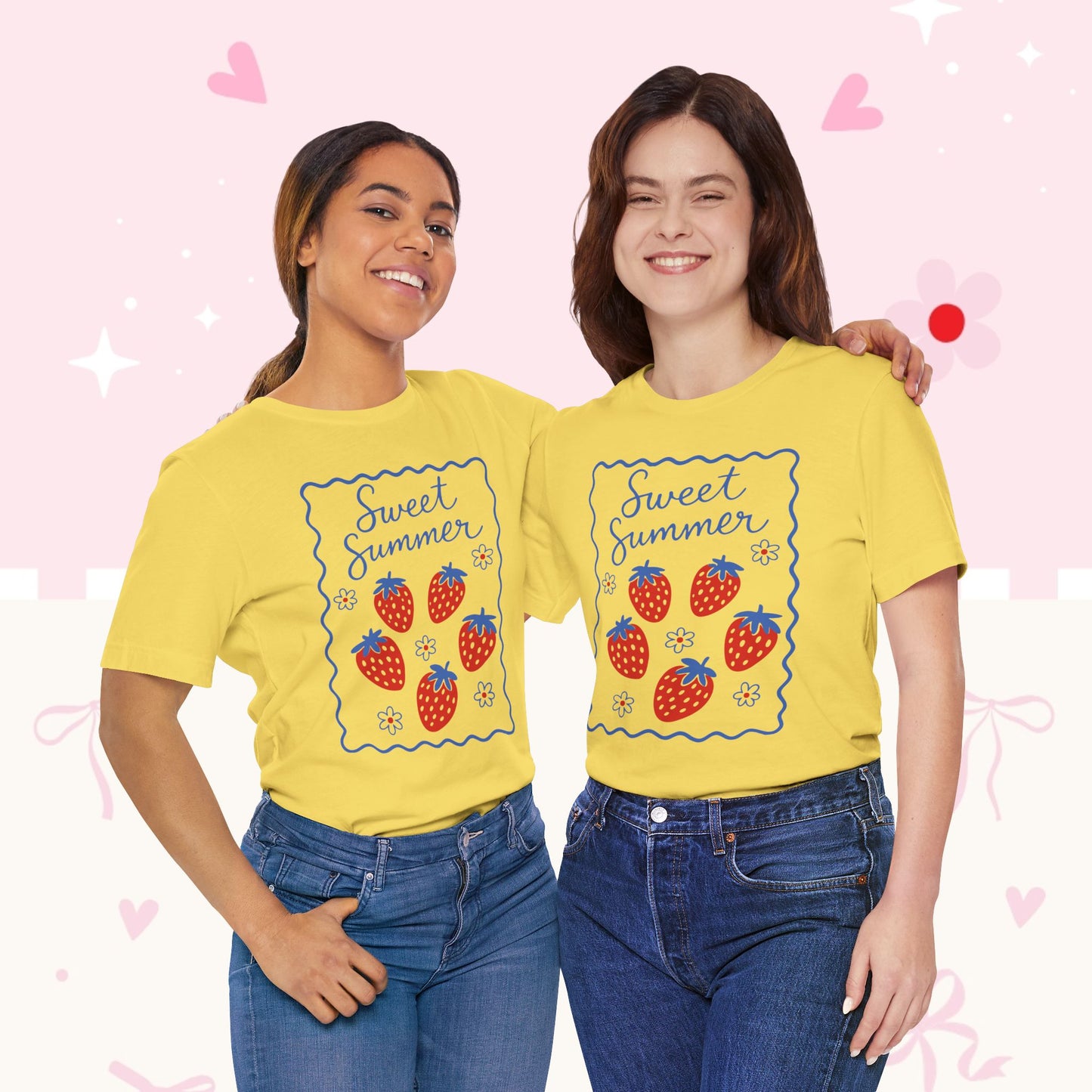 Sweet Summer Strawberry Tee — Cute Fruit Graphic Shirt