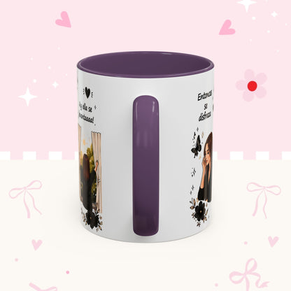 Inspirational Spanish Quote Accent Coffee Mug — 'Ella baila, descansa, se ríe sola'