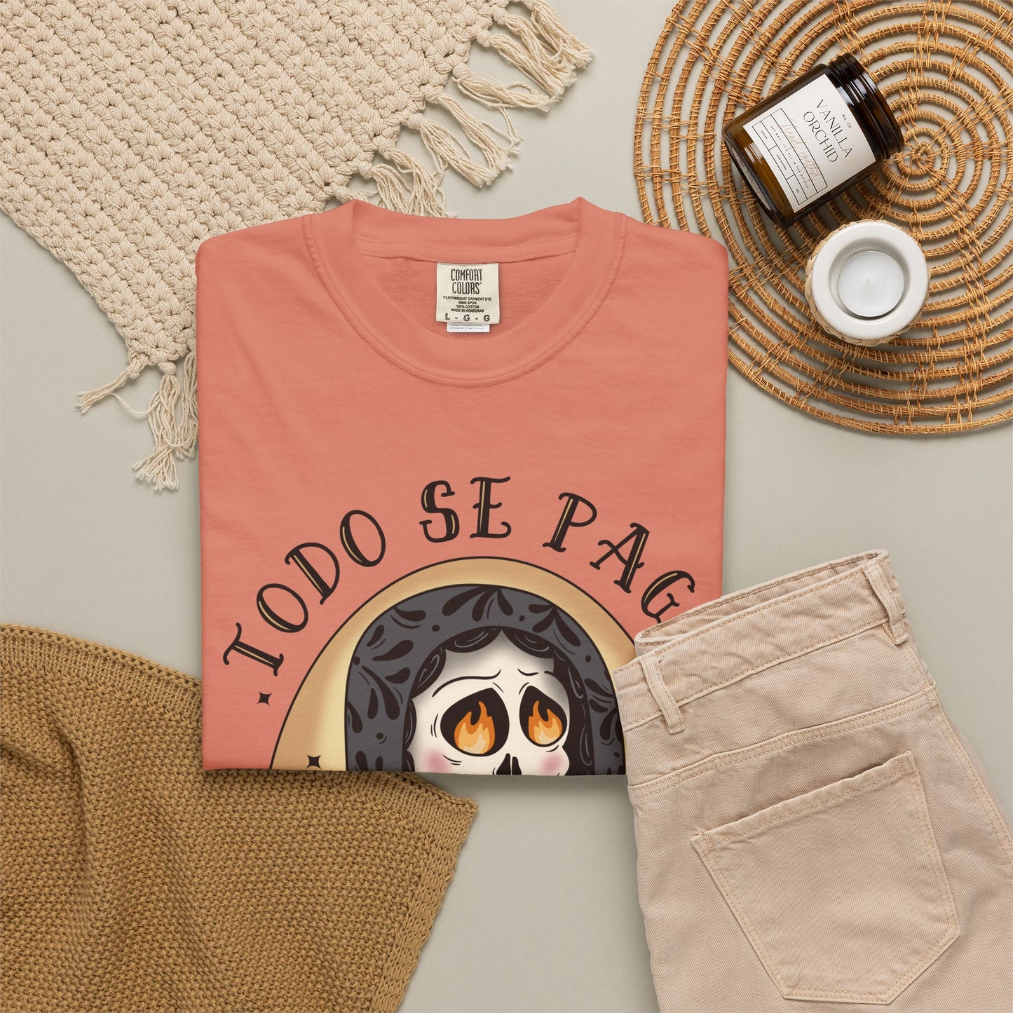 T-Shirt — Día de los Muertos Skeleton Heart Graphic (Todo Se Paga)