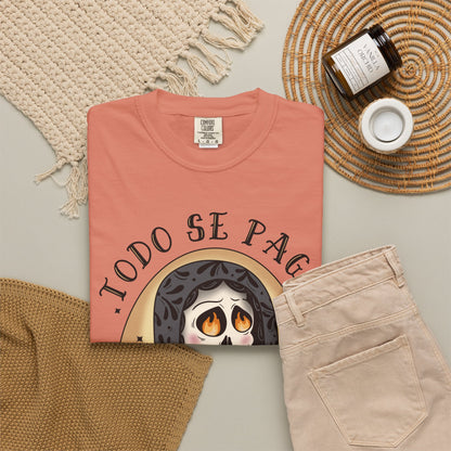 T-Shirt — Día de los Muertos Skeleton Heart Graphic (Todo Se Paga)