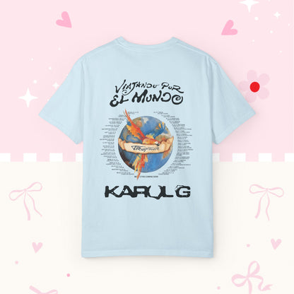 Vintage Tour T-Shirt — KG "Viajando por el Mundo" Graphic Tee
