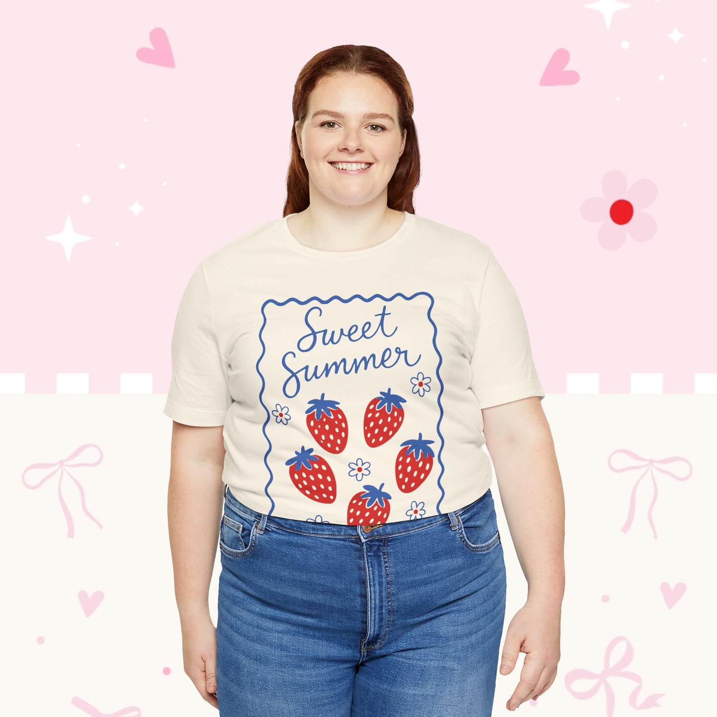 Sweet Summer Strawberry Tee — Cute Fruit Graphic Shirt