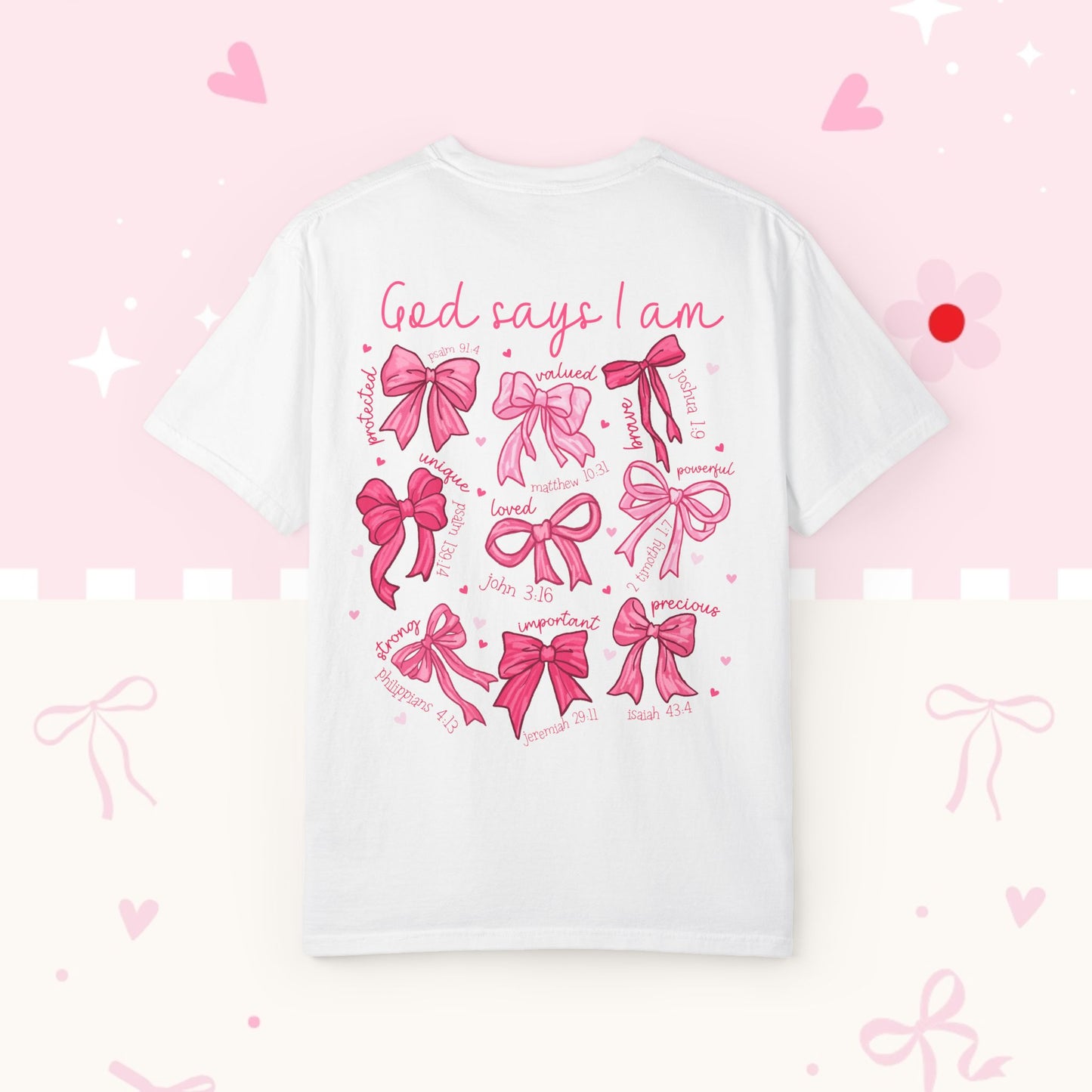 God Says I Am Pink Ribbon T-Shirt