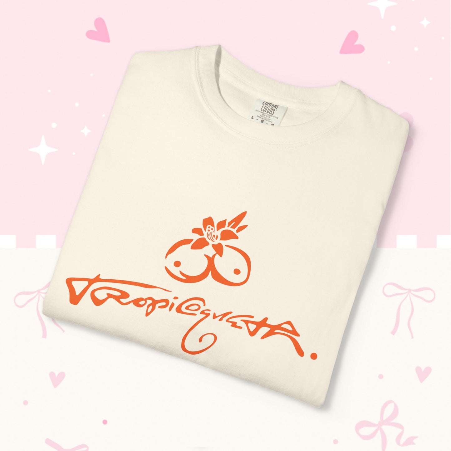 KG Fan T-Shirt — Orange Floral Concert Tee