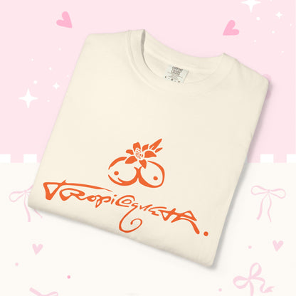 KG Fan T-Shirt — Orange Floral Concert Tee