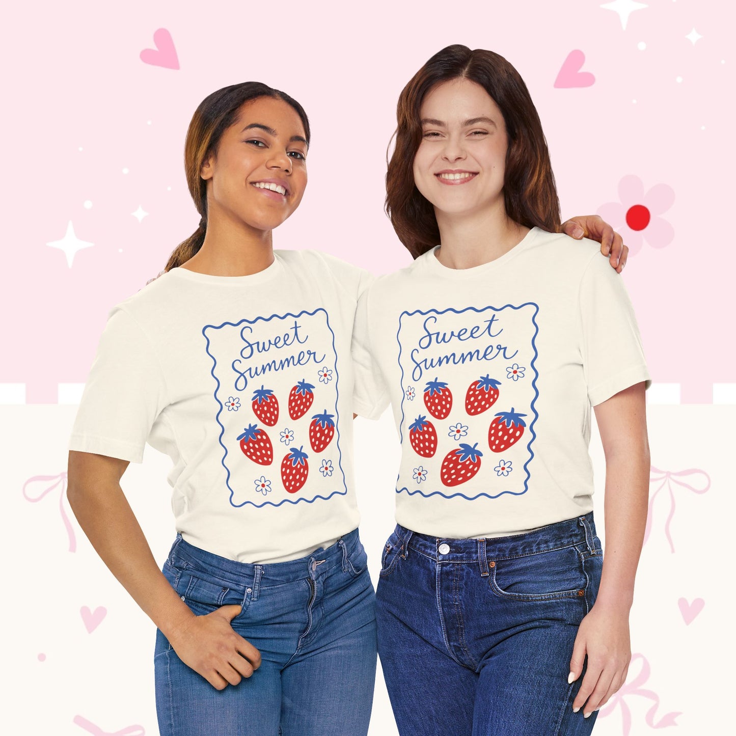 Sweet Summer Strawberry Tee — Cute Fruit Graphic Shirt