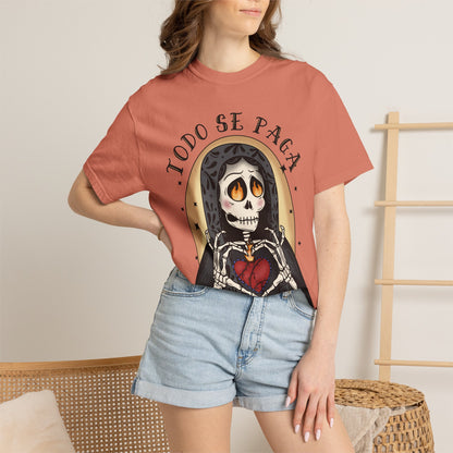 T-Shirt — Día de los Muertos Skeleton Heart Graphic (Todo Se Paga)