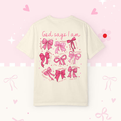 God Says I Am Pink Ribbon T-Shirt