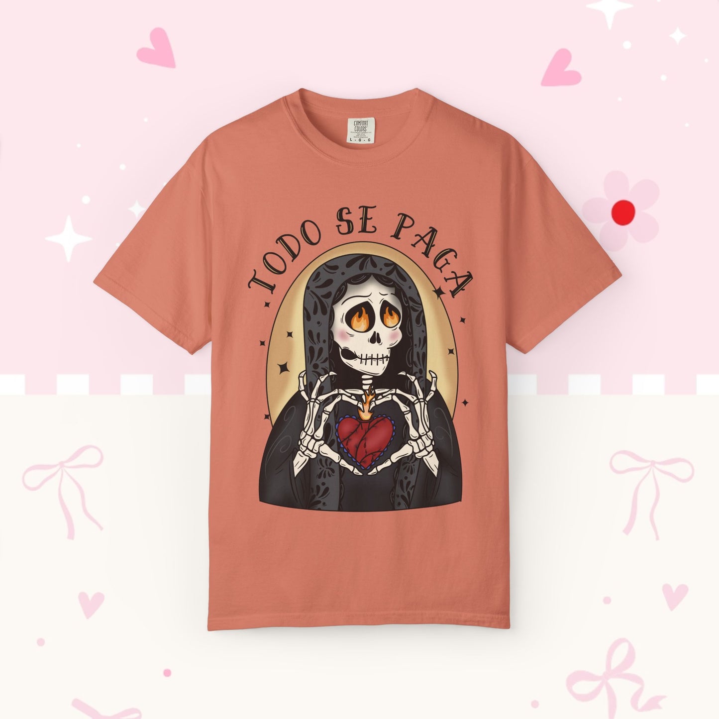 T-Shirt — Día de los Muertos Skeleton Heart Graphic (Todo Se Paga)