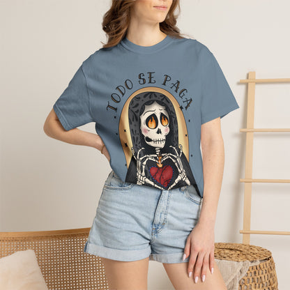 T-Shirt — Día de los Muertos Skeleton Heart Graphic (Todo Se Paga)