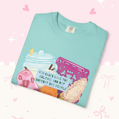 T-Shirt — Hispanic Culture Floral & Instrument Graphic