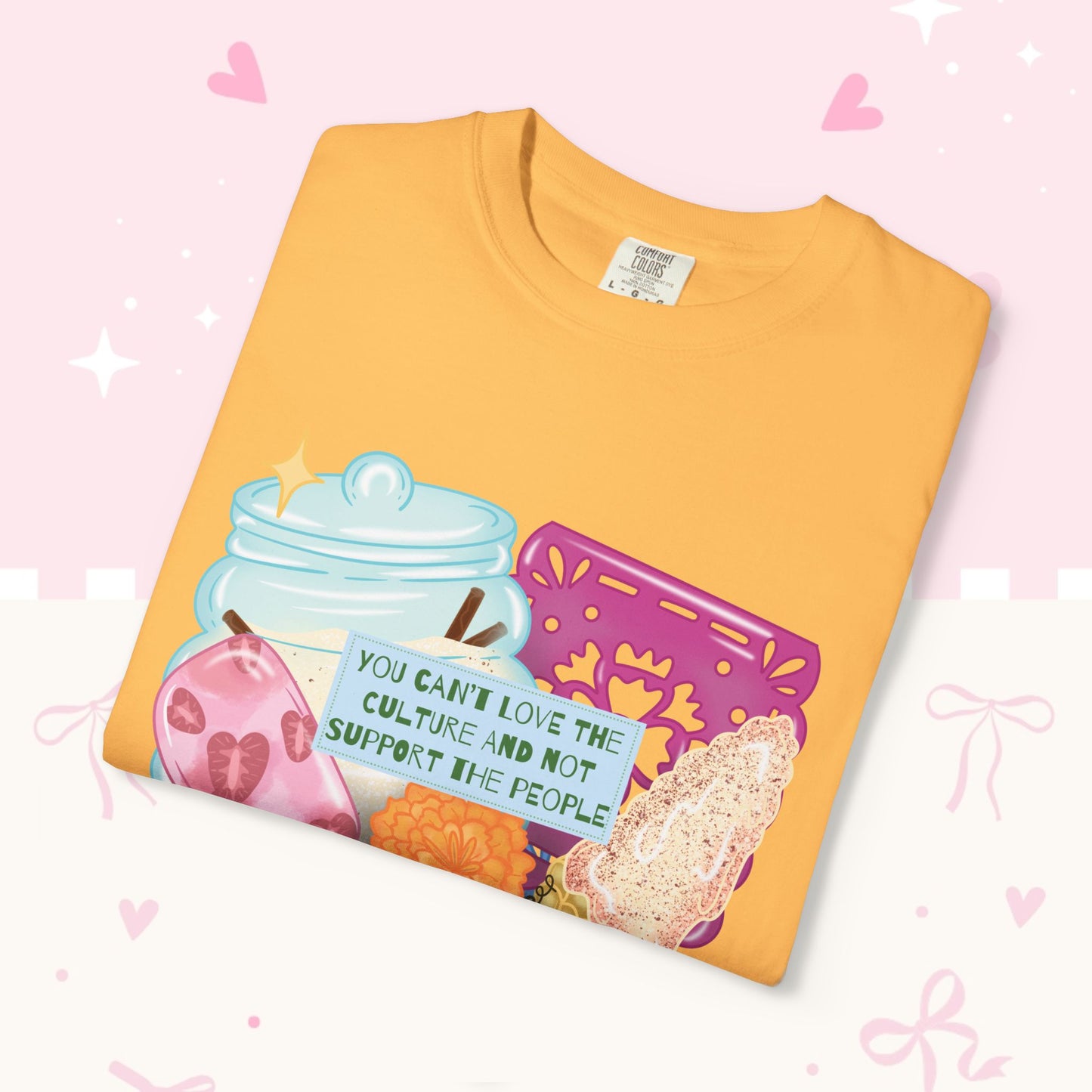 T-Shirt — Hispanic Culture Floral & Instrument Graphic