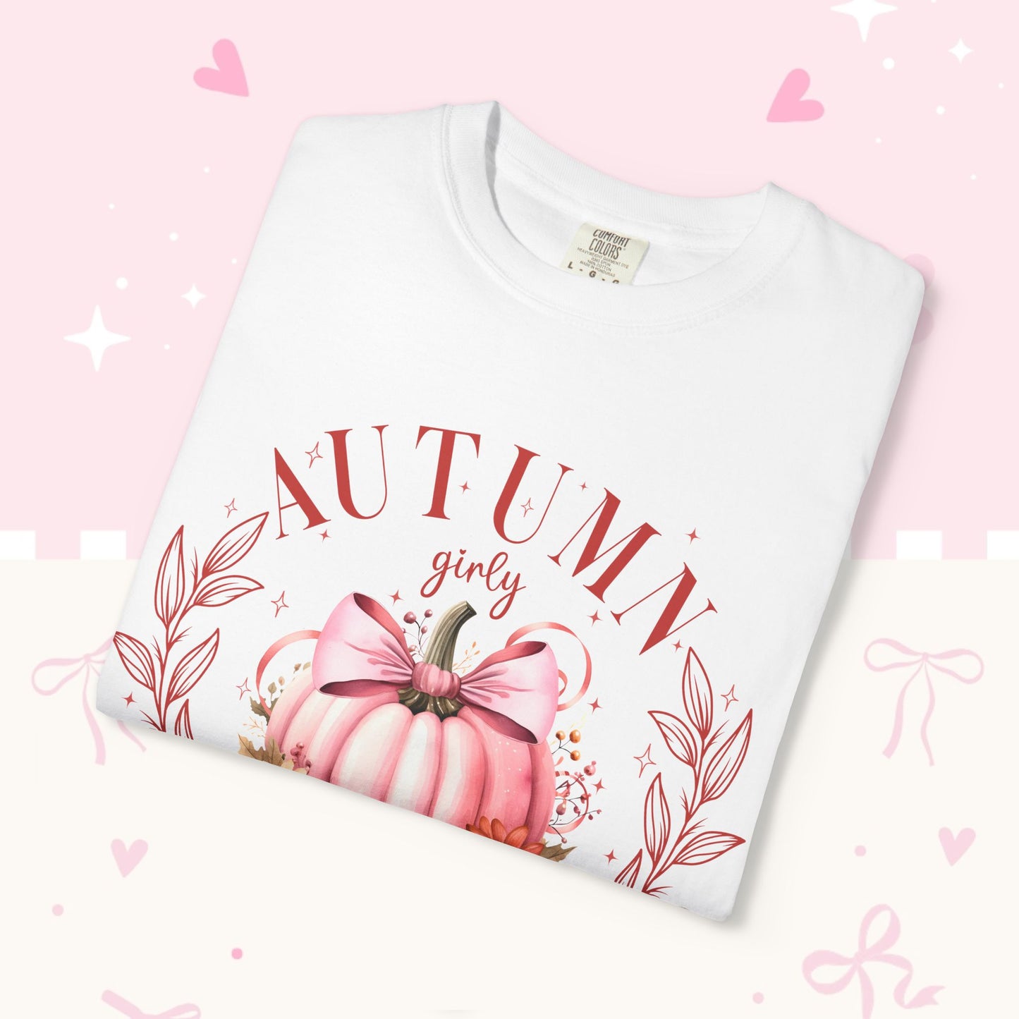 Autumn Girls’ Social Club Graphic T-Shirt — Pink Pumpkin Fall Tee