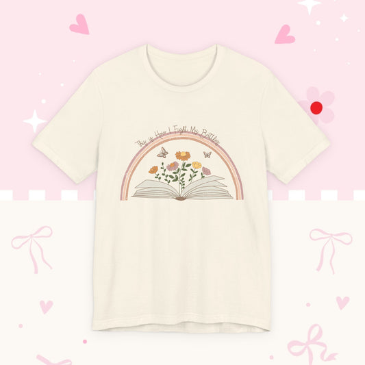Floral Storybook Tee — 'The World is Full of Magic' Graphic T-Shirt