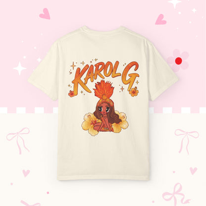 KG Fan T-Shirt — Orange Floral Concert Tee