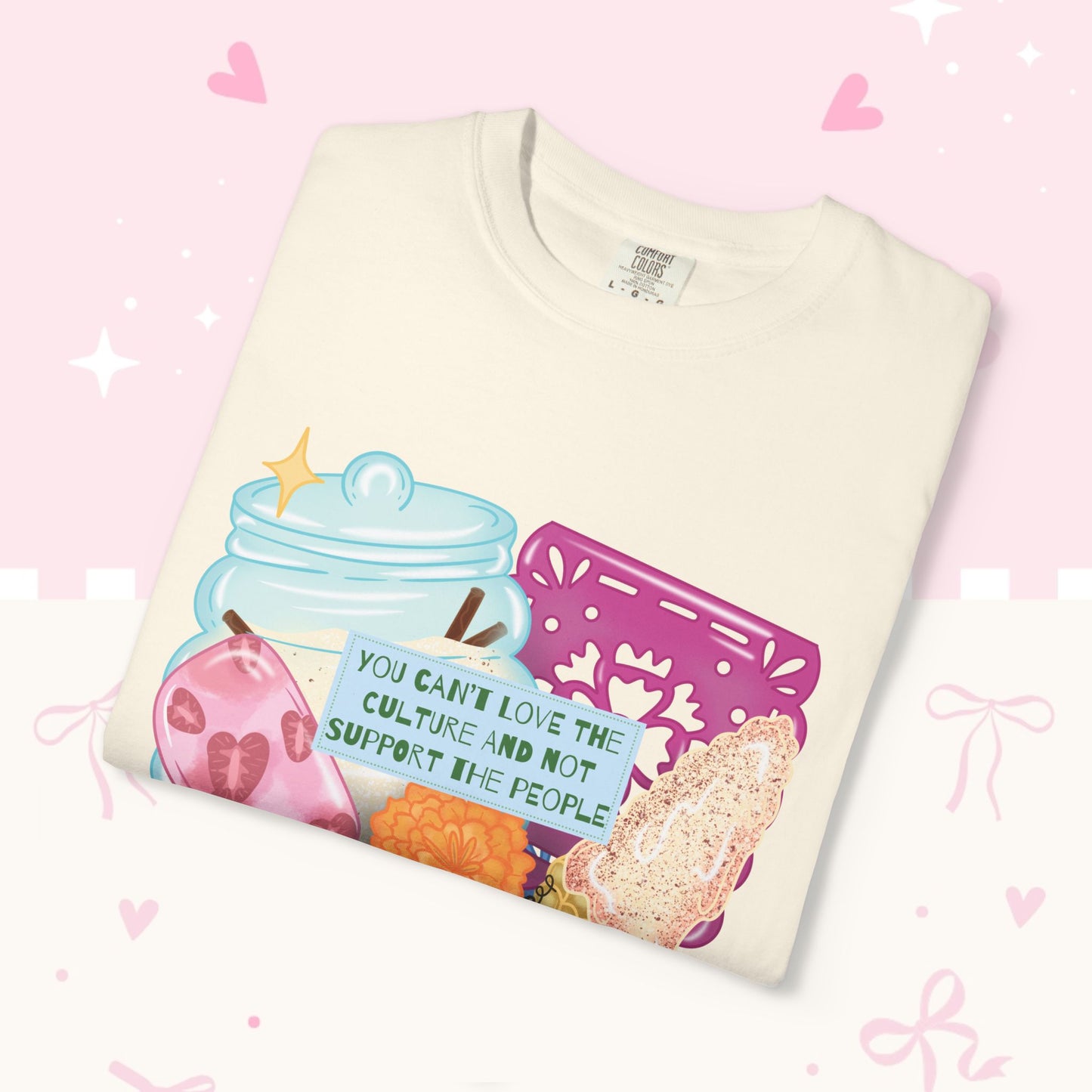 T-Shirt — Hispanic Culture Floral & Instrument Graphic