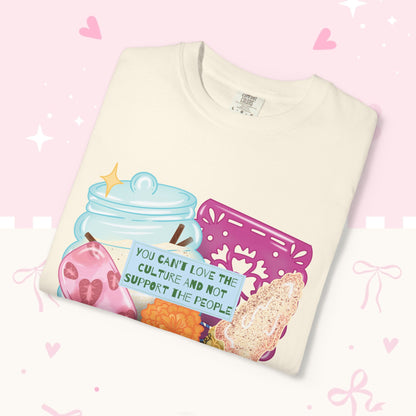 T-Shirt — Hispanic Culture Floral & Instrument Graphic