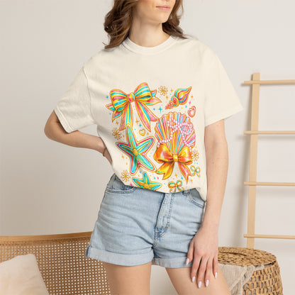 Seashell Bow Graphic T-Shirt