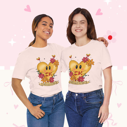Heart Emoji Floral Tee — "Se Aprovechan de Mi Nobleza" Cute Spanish Pride T-Shirt