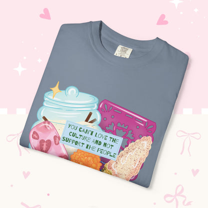 T-Shirt — Hispanic Culture Floral & Instrument Graphic