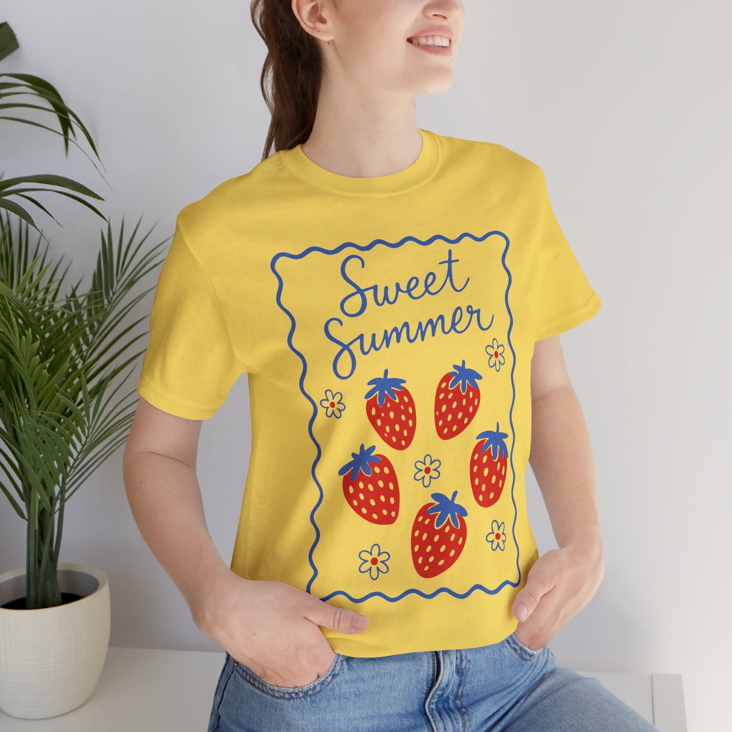 Sweet Summer Strawberry Tee — Cute Fruit Graphic Shirt