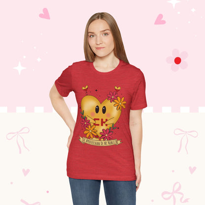 Heart Emoji Floral Tee — "Se Aprovechan de Mi Nobleza" Cute Spanish Pride T-Shirt