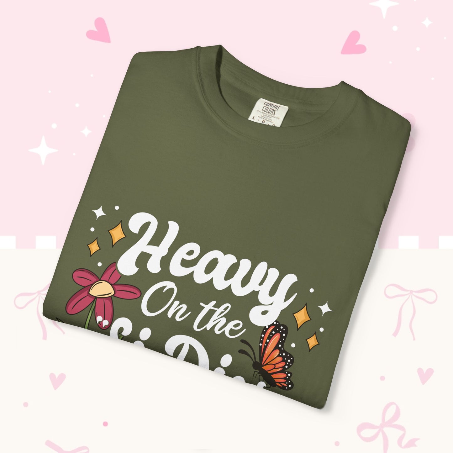 Heavy On The Si Dios Quiere T-Shirt — Floral Spanish Faith Tee