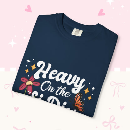 Heavy On The Si Dios Quiere T-Shirt — Floral Spanish Faith Tee