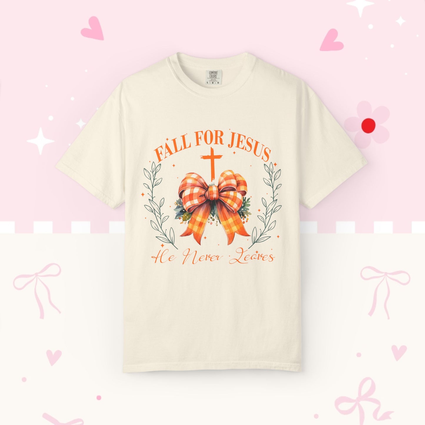 Fall for Jesus T-Shirt - "He Loves You" Christian Faith Tee
