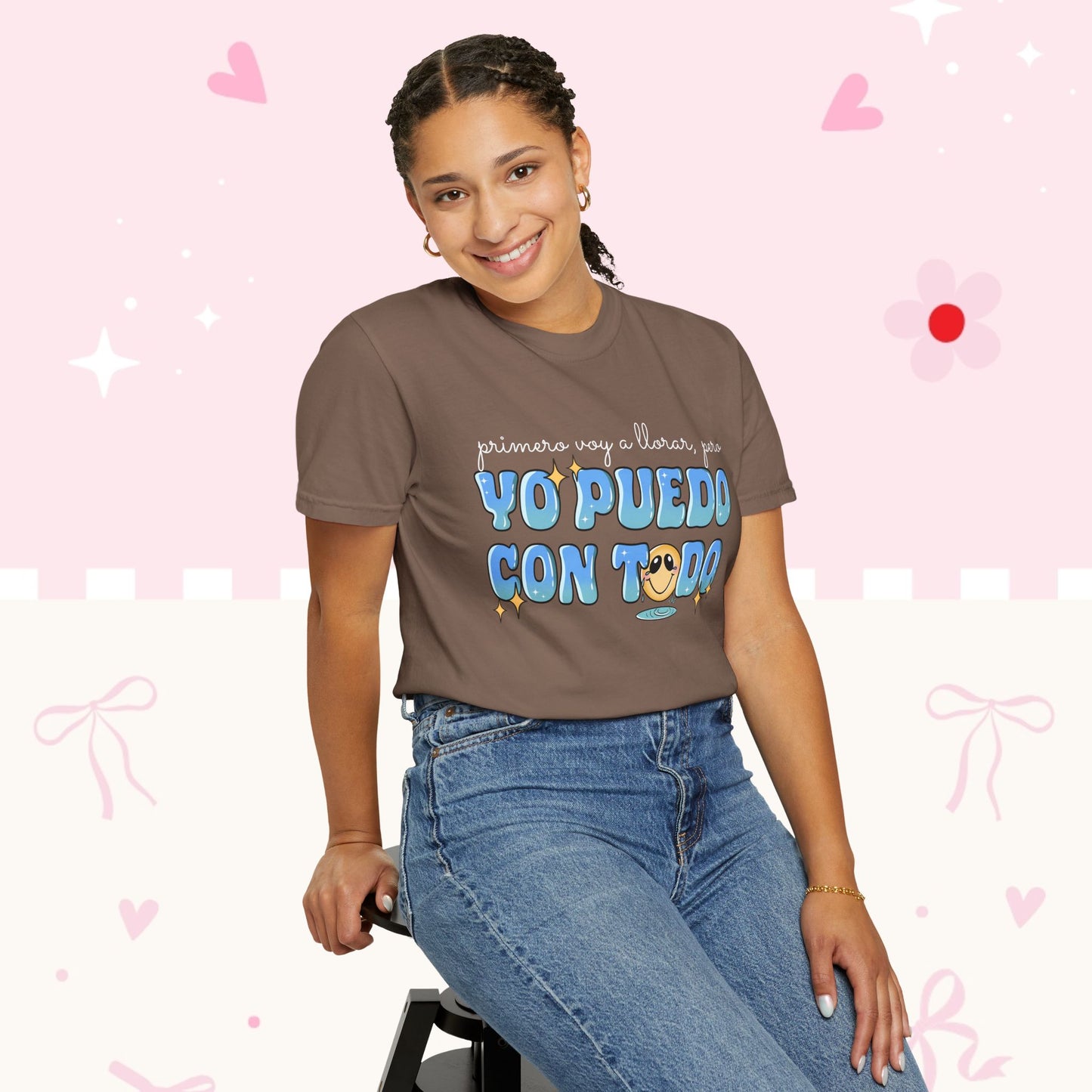 Yo Puedo Con Todo T-shirt — Spanish Motivational Graphic Tee
