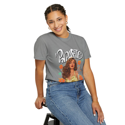 Graphic T-Shirt — "Papasito" Retro Beach Babe Tee with KG Script