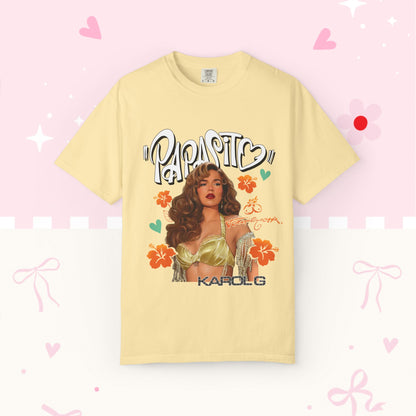 Graphic T-Shirt — "Papasito" Retro Beach Babe Tee with KG Script