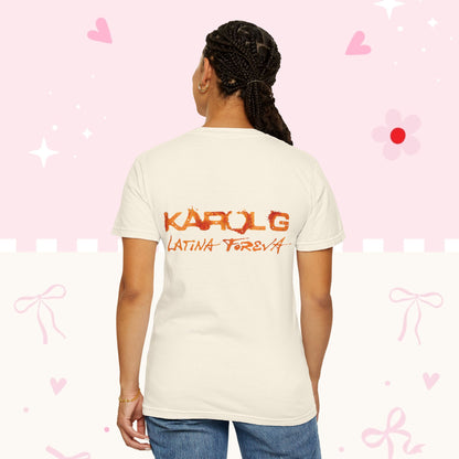 T-Shirt • Tropitour Latina Forever Graphic Tee — Floral Retro Portrait