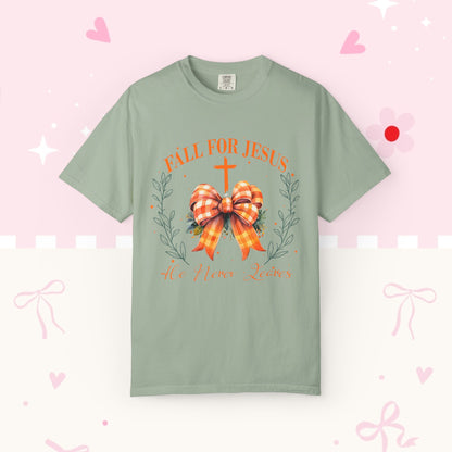 Fall for Jesus T-Shirt - "He Loves You" Christian Faith Tee