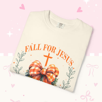 Fall for Jesus T-Shirt - "He Loves You" Christian Faith Tee