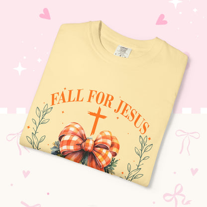 Fall for Jesus T-Shirt - "He Loves You" Christian Faith Tee
