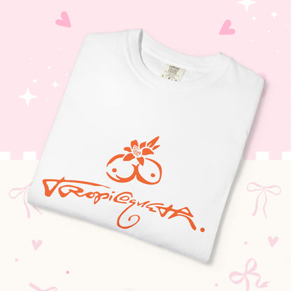 KG Fan T-Shirt — Orange Floral Concert Tee