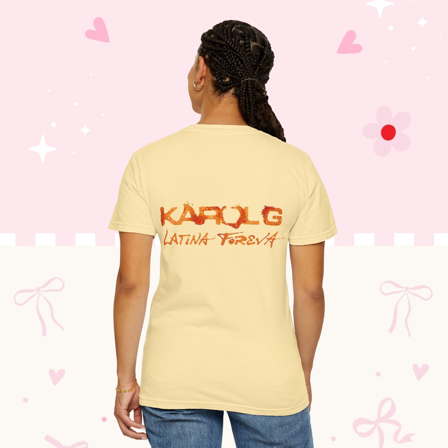 T-Shirt • Tropitour Latina Forever Graphic Tee — Floral Retro Portrait