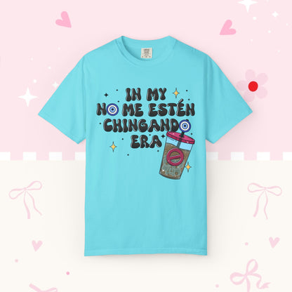 Graphic Tee — "En mi no me estén chingando era" Spanish Sassy T-Shirt with Bubble Tea Graphic