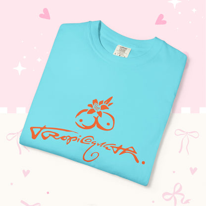 KG Fan T-Shirt — Orange Floral Concert Tee
