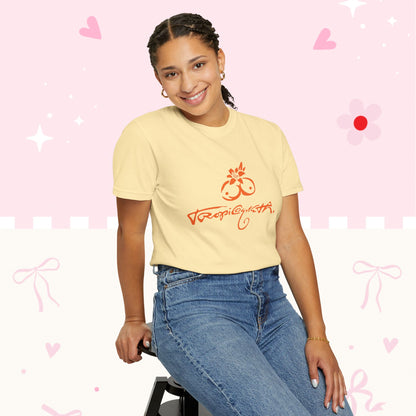 KG Fan T-Shirt — Orange Floral Concert Tee