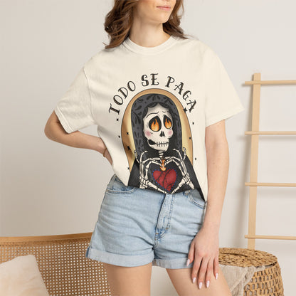 T-Shirt — Día de los Muertos Skeleton Heart Graphic (Todo Se Paga)
