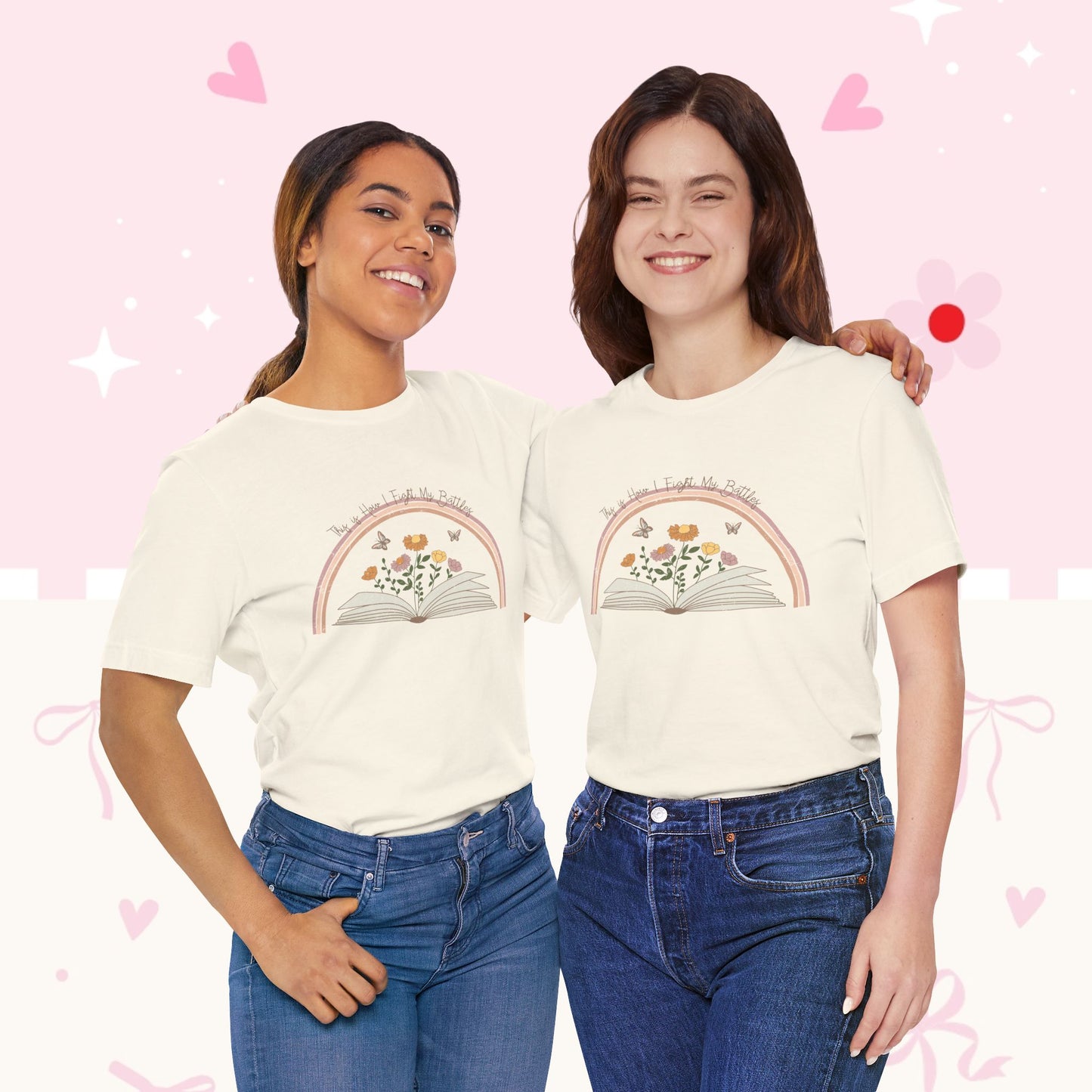 Floral Storybook Tee — 'The World is Full of Magic' Graphic T-Shirt