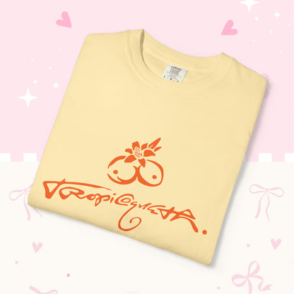 KG Fan T-Shirt — Orange Floral Concert Tee